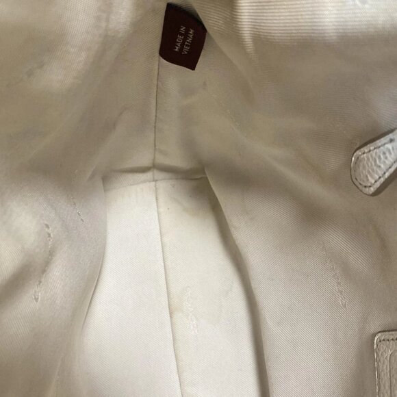 Auth COACH Pebbled Leather Prairie Satchel 34340 Cream Leather - Handbag - Picture 11 of 12